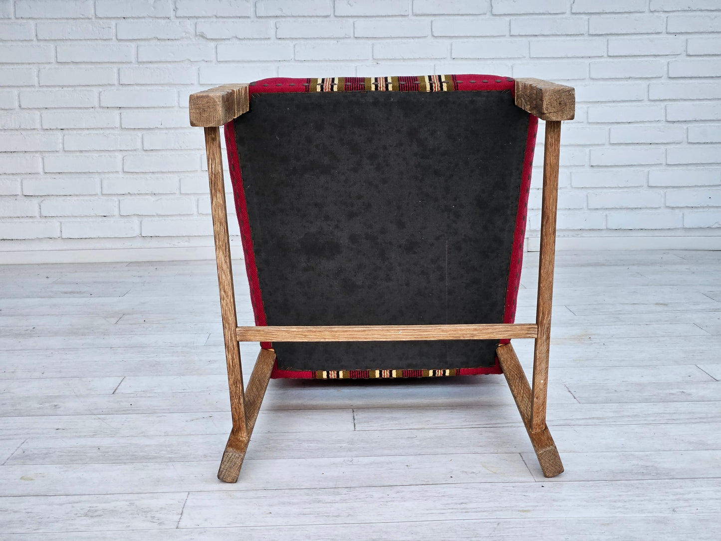 Années 1970, ensemble de 6 chaises de salle à manger danoises, d'origine en bon état.