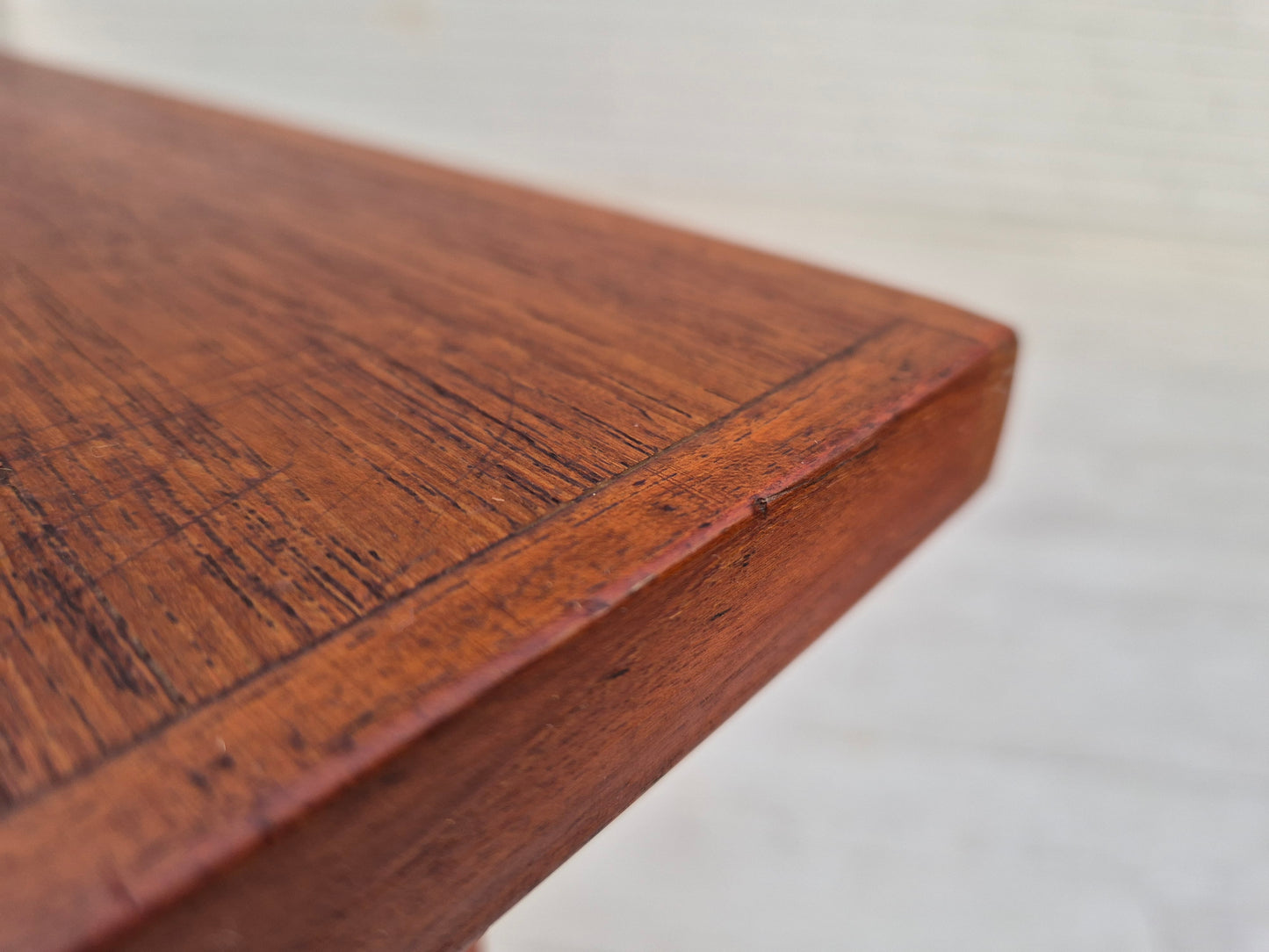 1960s, Danish teak wood desk, drawers, original.