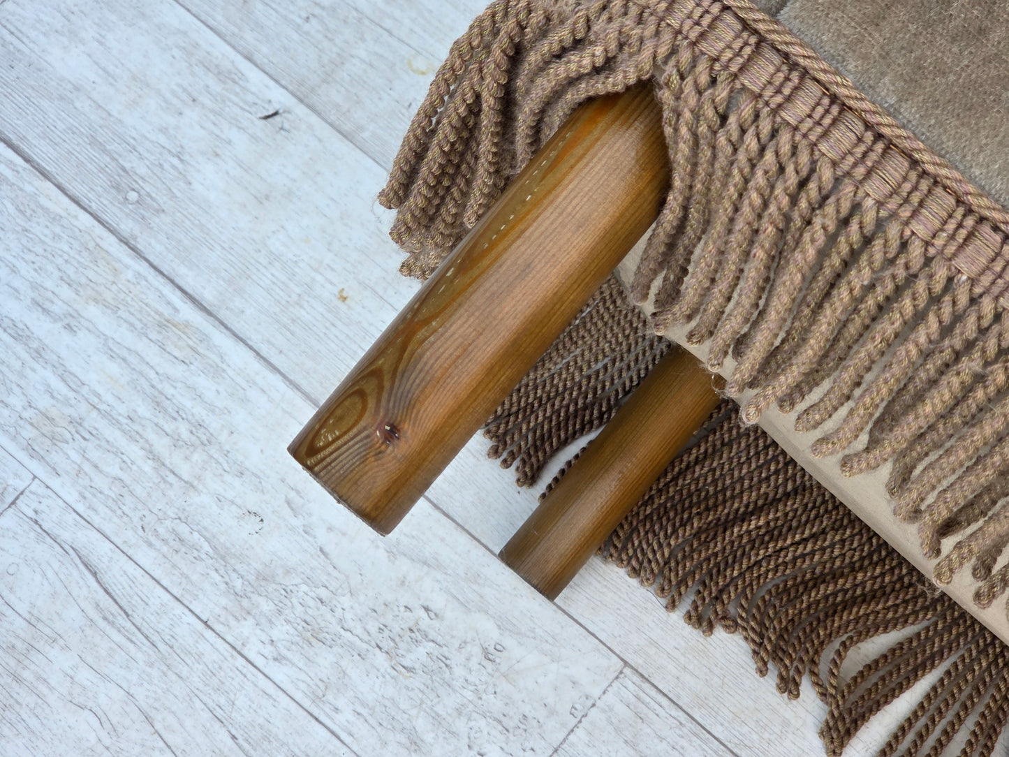 1970s, Danish armchair, original condition, furniture velour, beech wood.