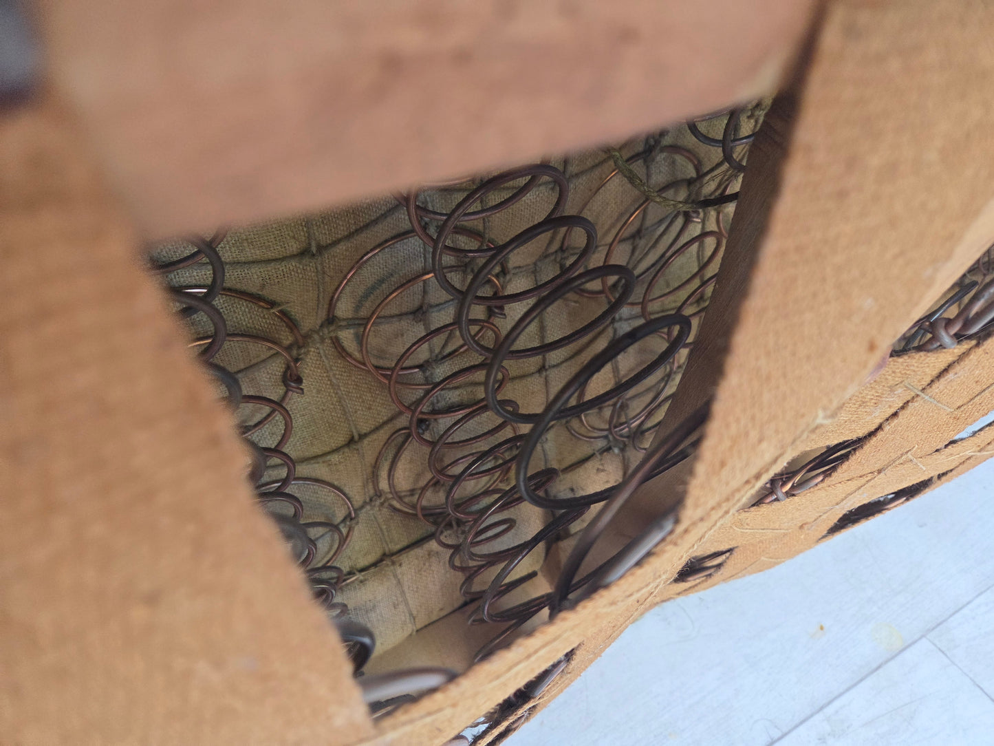 1960s, Danish 3-seater curved sofa, green furniture velour, beech wood legs.