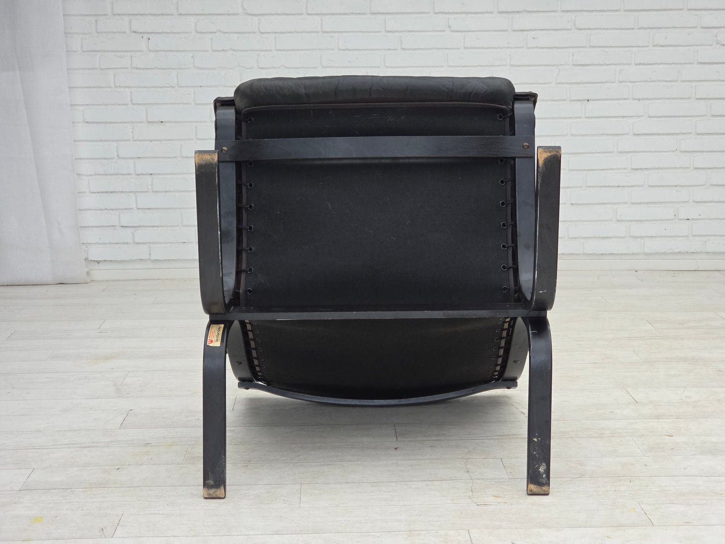 1970s, Norwegian design by Ingmar Relling, model "Siesta", furniture leather.