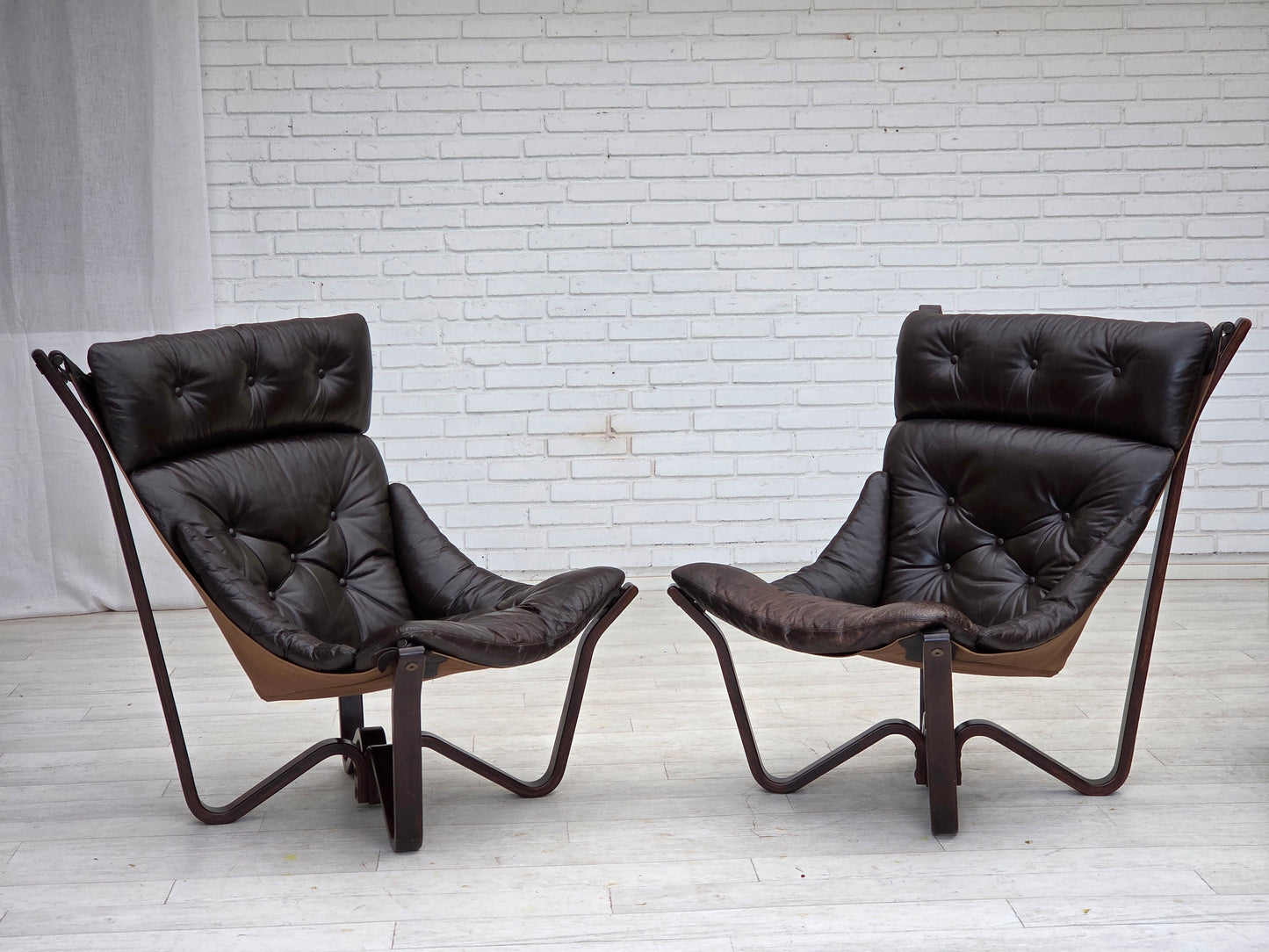1970s, Norwegian design by Jim Myrstad, loungechair, model "Viking".