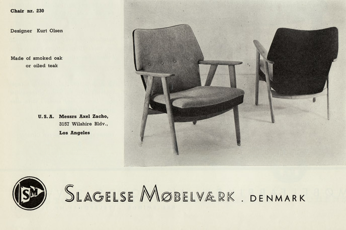 1960s, Danish design by Kurt Olsen, armchair model 230, original condition.