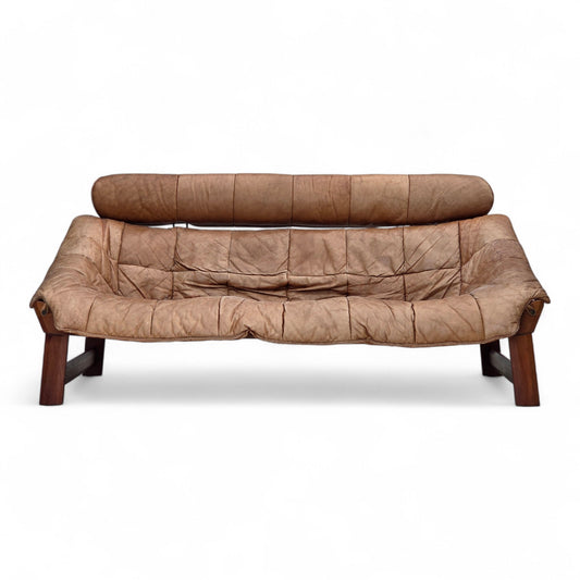 1970s, Norwegian design by Jan Erik Lindgren, 2-seater sofa model "Amazon".