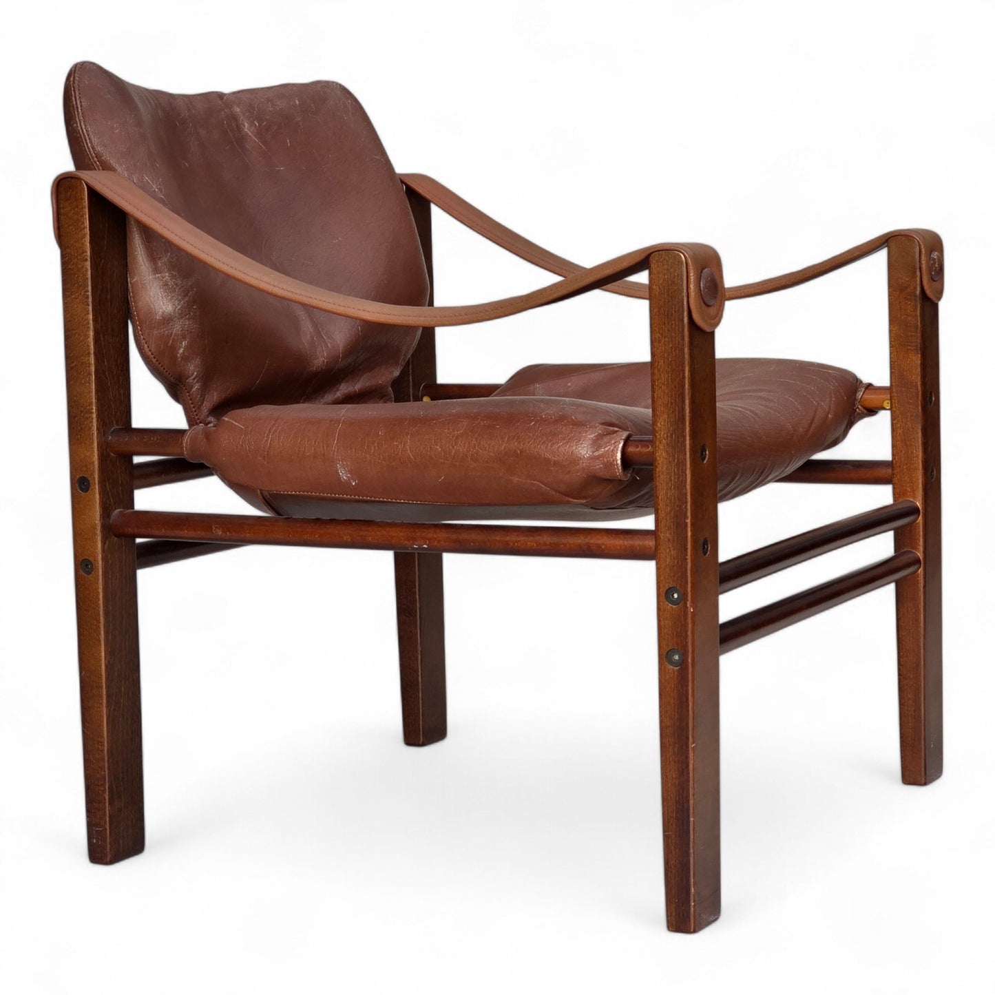 1970s, Danish armchair model "Safari" by Skippers Furniture, furniture leather.