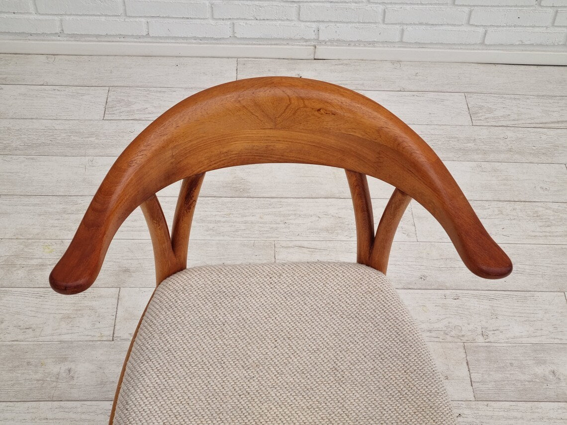 1960s, Danish design, armchair, teak wood, wool, original condition.