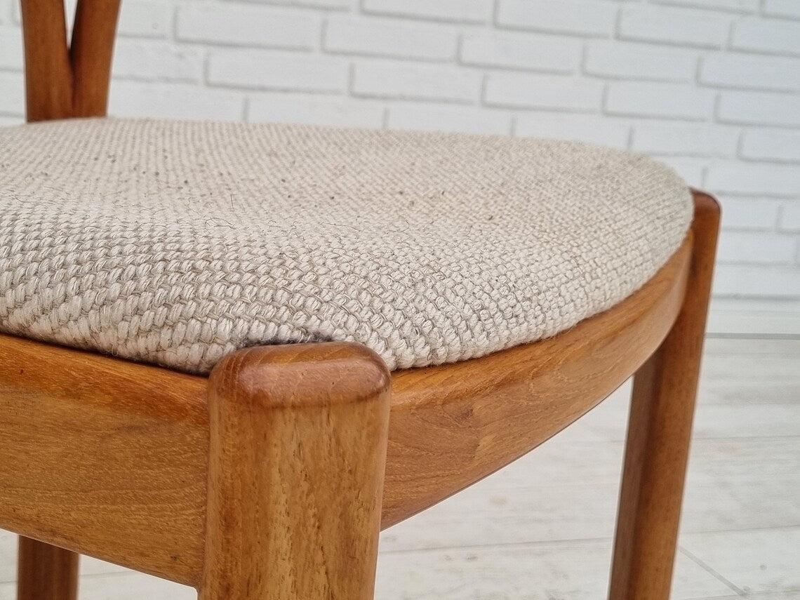 1960s, Danish design, armchair, teak wood, wool, original condition.