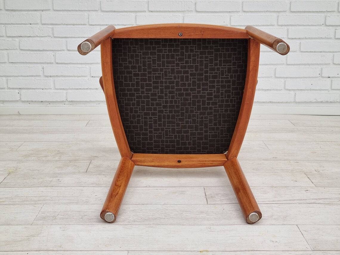 1960s, Danish design, armchair, teak wood, wool, original condition.