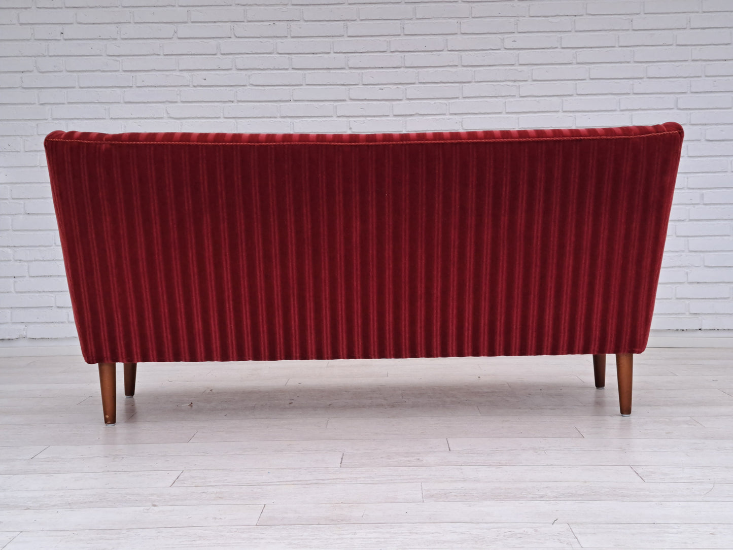 60s, Danish design, sofa set, 2 armchairs + sofa, velour, original very good condition.