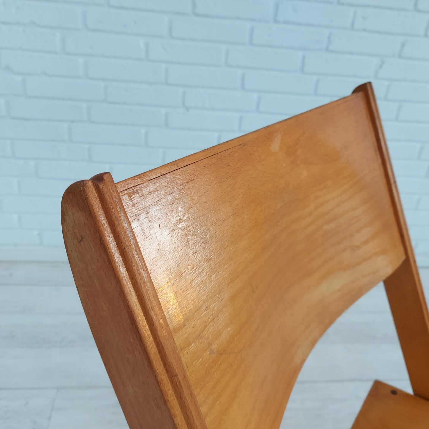 60s, Danish design, set of 3 pcs conference folding chairs, plywood.