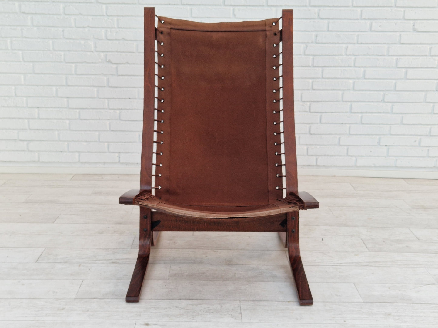 1960’s, Norwegian design, "Siesta" lounge chair by Ingmar Relling, leather, bentwood.