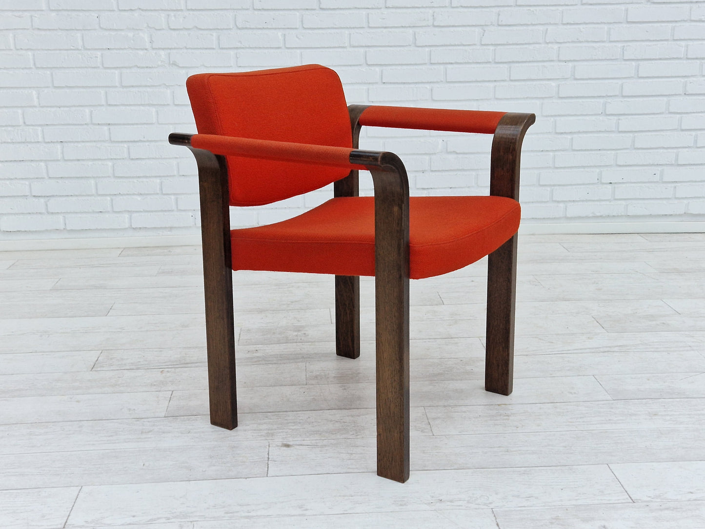 1980s, Danish design by Magnus Olesen, pair of armchairs, original condition.