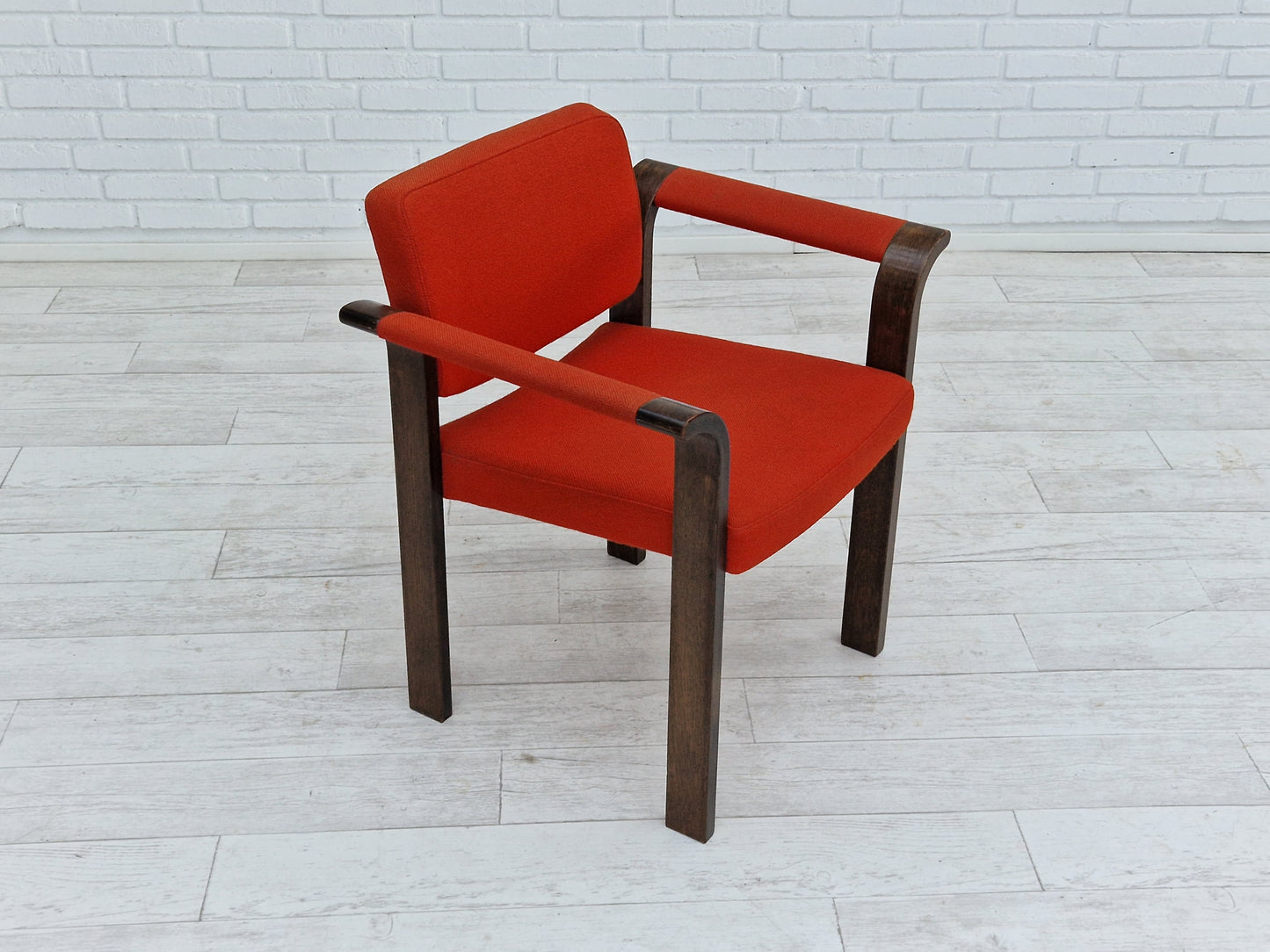 1980s, Danish design by Magnus Olesen, pair of armchairs, original condition.