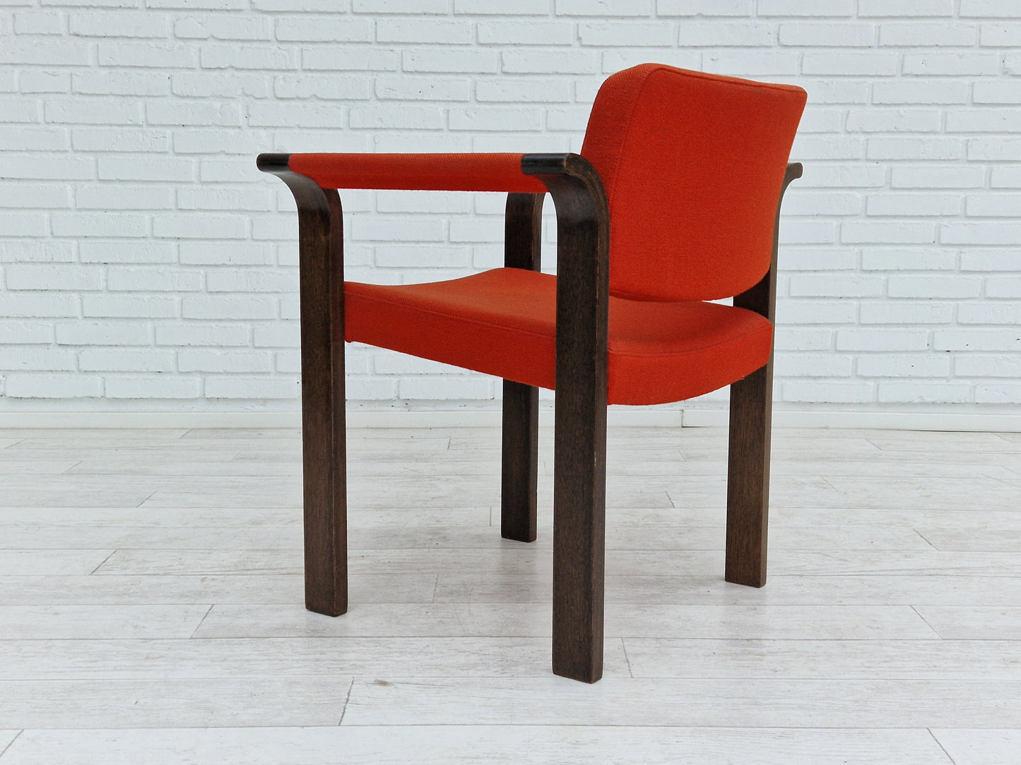 1980s, Danish design by Magnus Olesen, pair of armchairs, original condition.