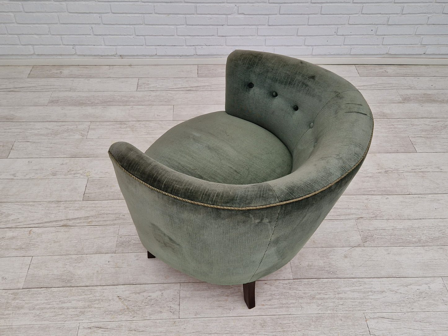 1960s, Danish design, curved loungechair, original very good condition.