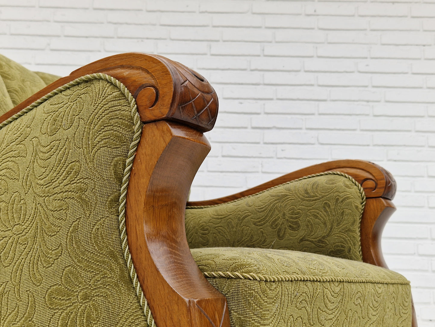 1950s, pair of vintage Danish armchairs, original very good condition.