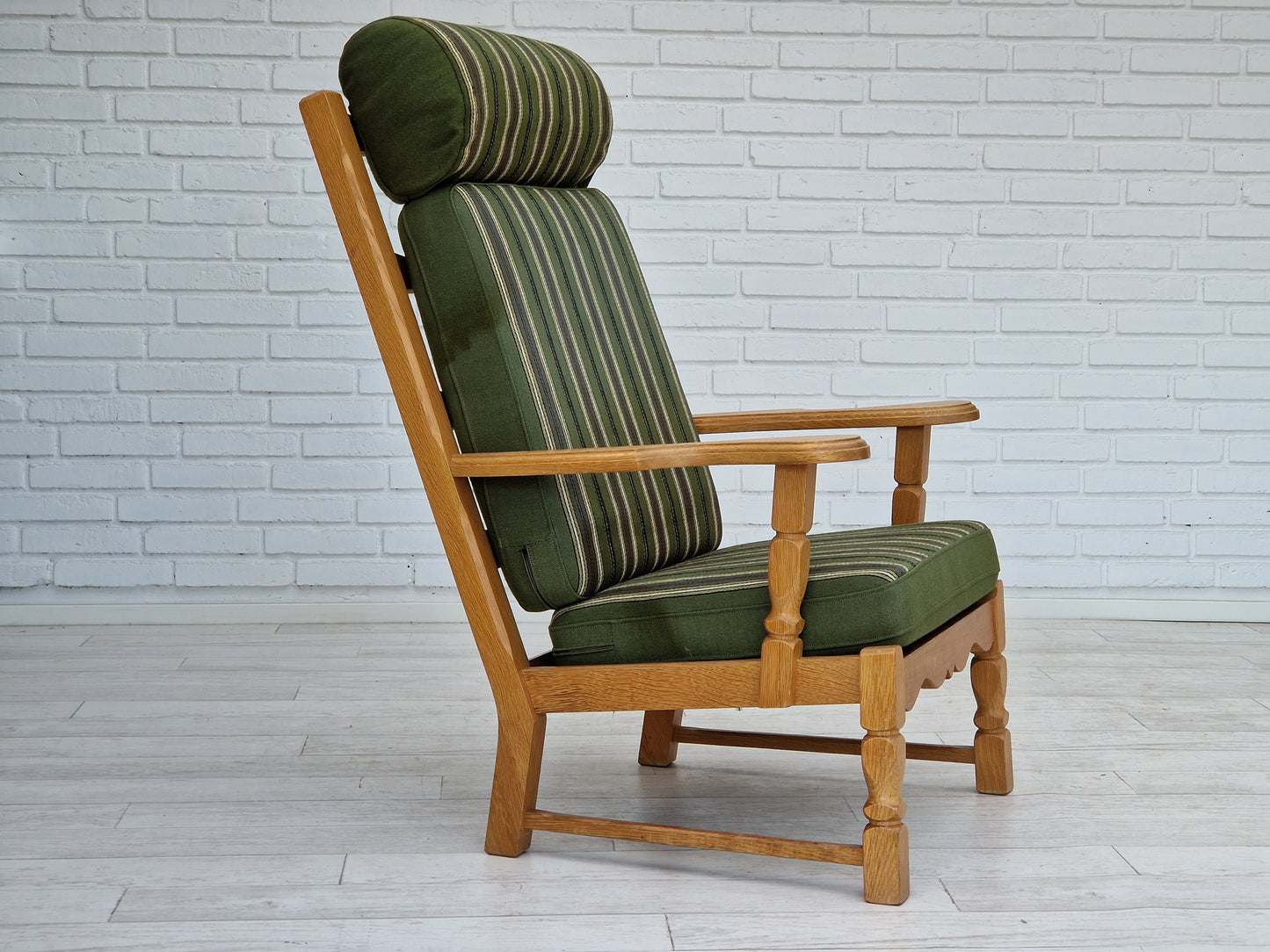 1960s, highback armchair, Danish design, Henning Kjærnulf style, original very good condition