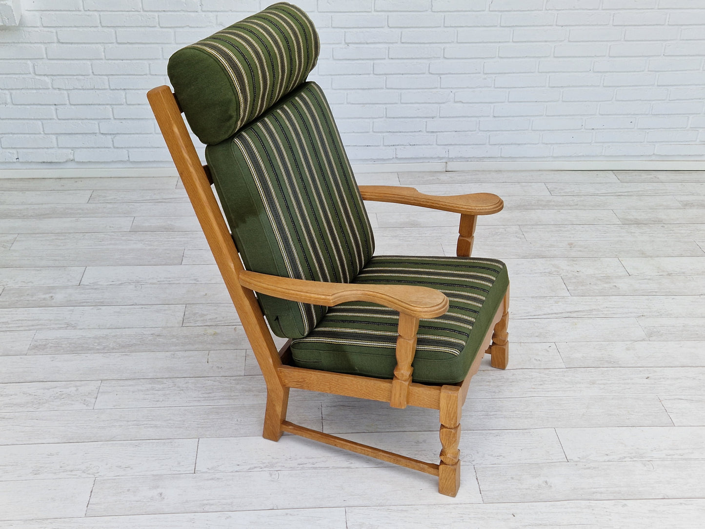 1960s, highback armchair, Danish design, Henning Kjærnulf style, original very good condition