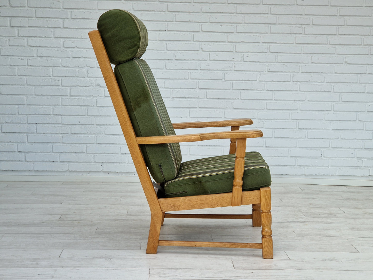 1960s, highback armchair, Danish design, Henning Kjærnulf style, original very good condition