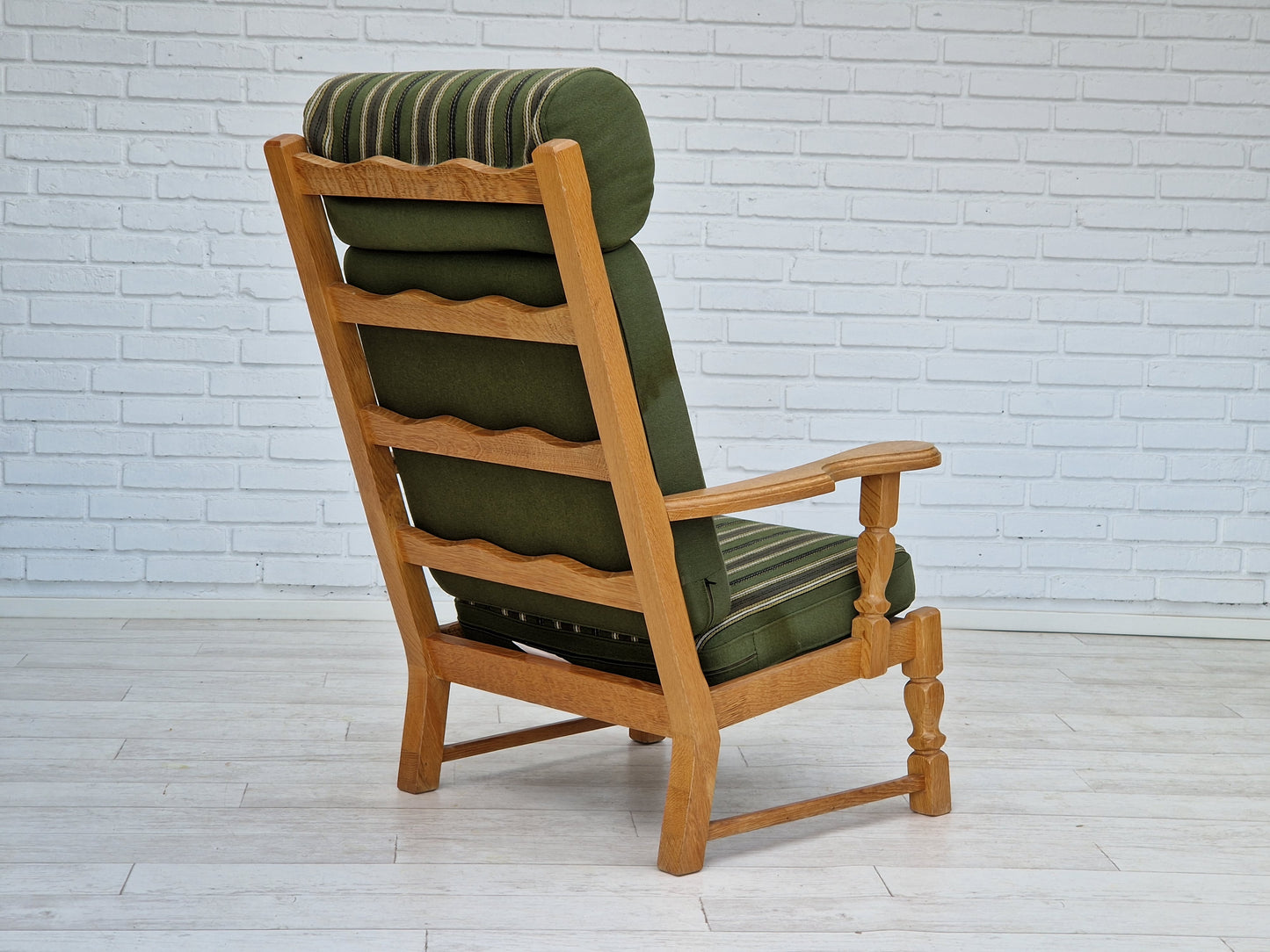 1960s, highback armchair, Danish design, Henning Kjærnulf style, original very good condition