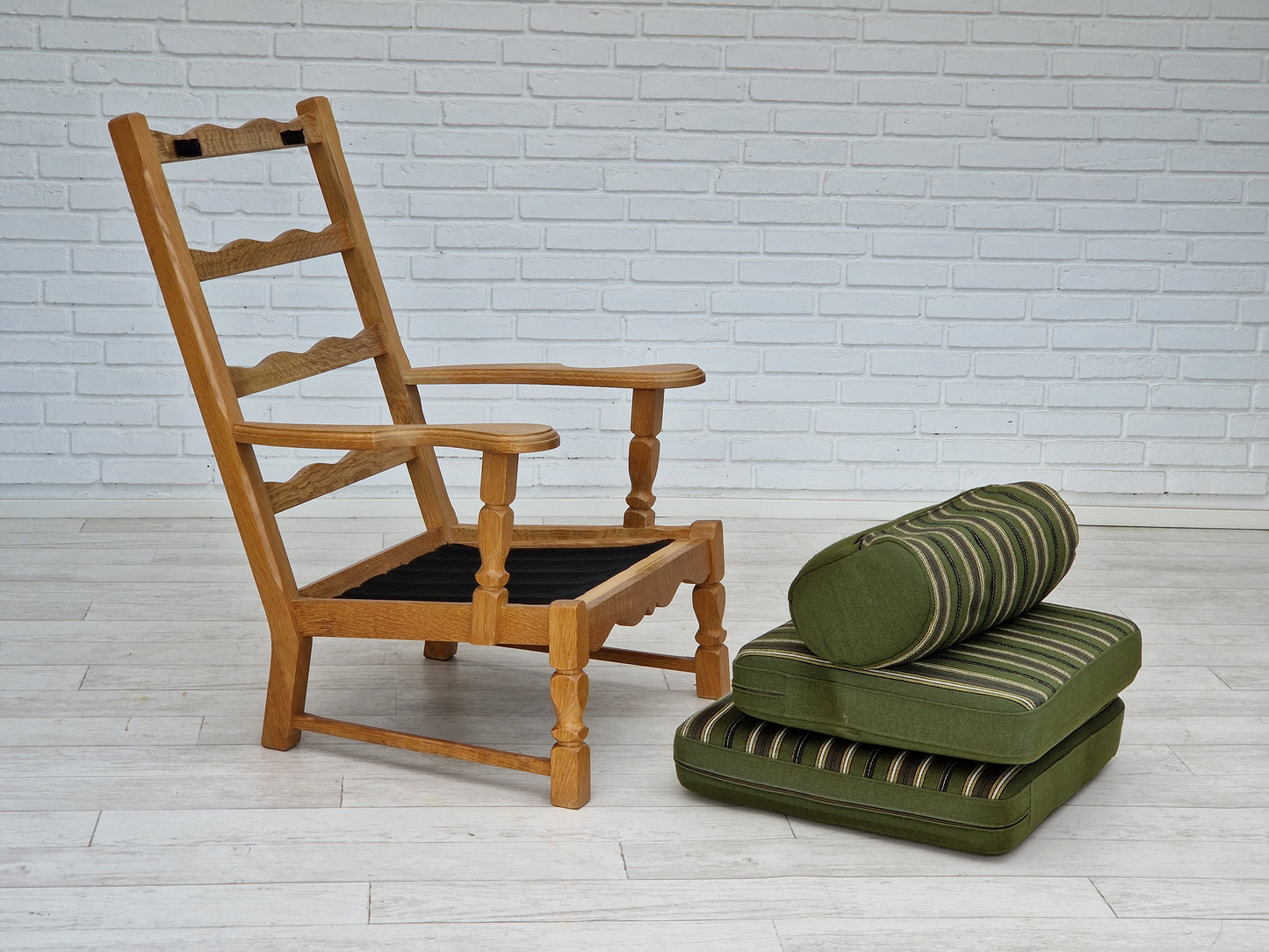 1960s, highback armchair, Danish design, Henning Kjærnulf style, original very good condition