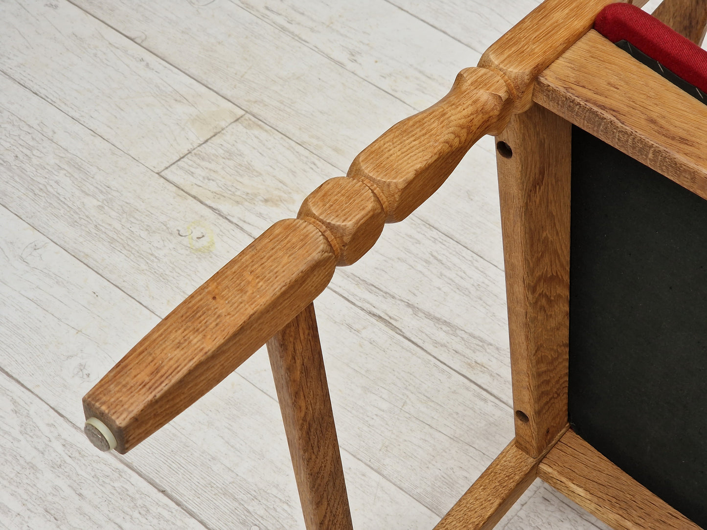 1960s, Danish design, armchair, oak wood, furniture wool.