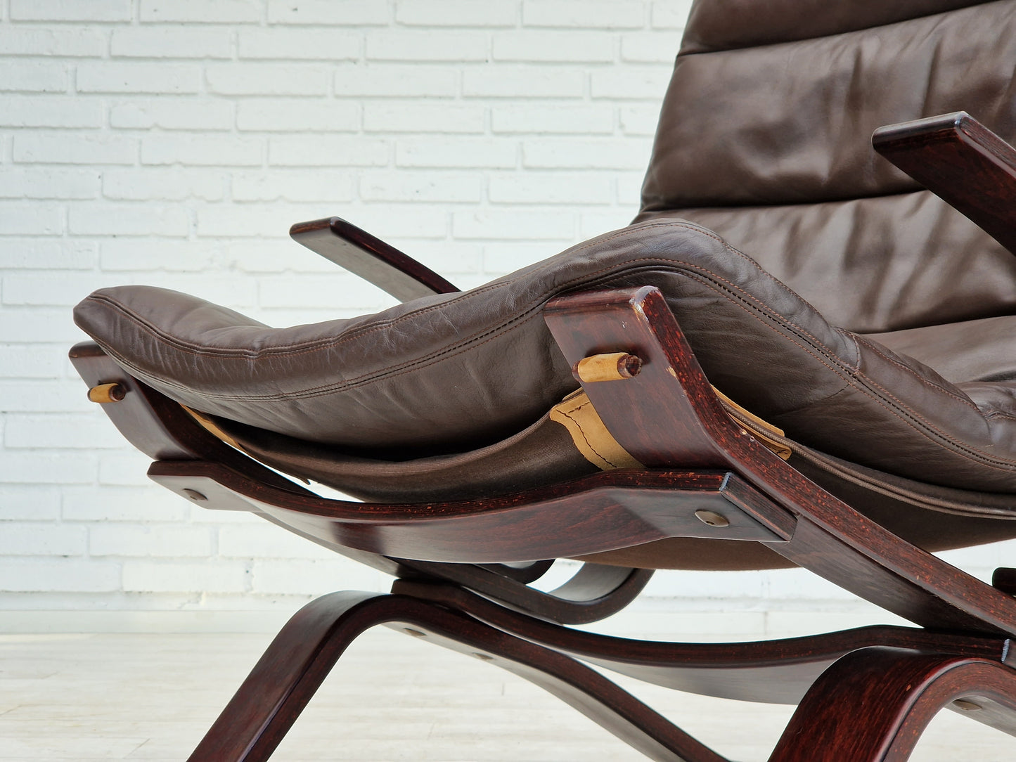 1970s, Danish design by Brammin Møbler, "Focus" lounge chair, original very good condition.