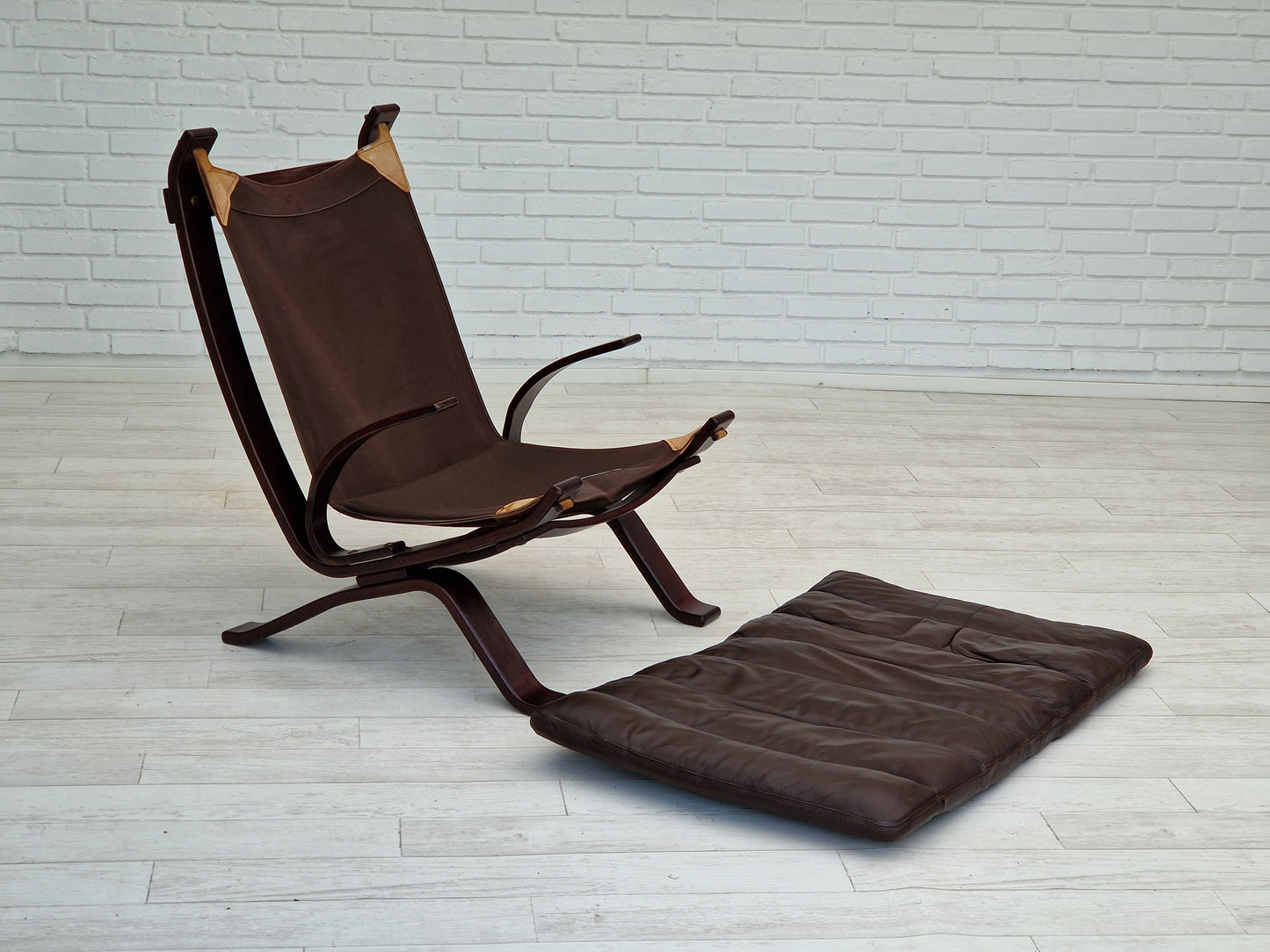 1970s, Danish design by Brammin Møbler, "Focus" lounge chair, original very good condition.