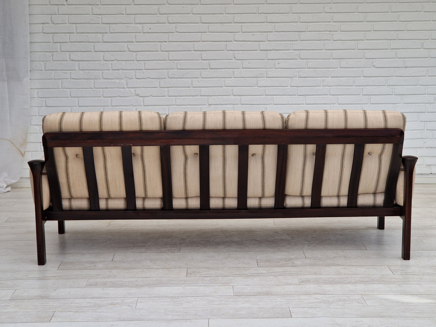 1970s, Danish design by Arne Vodder for Cado Denmark, 3 seater sofa, furniture wool.