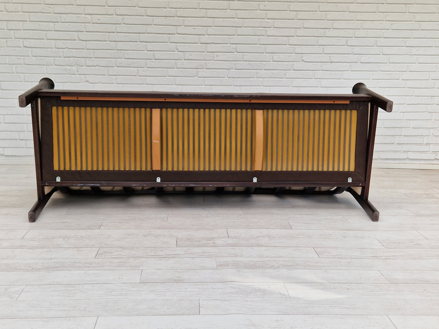 1970s, Danish design by Arne Vodder for Cado Denmark, 3 seater sofa, furniture wool.