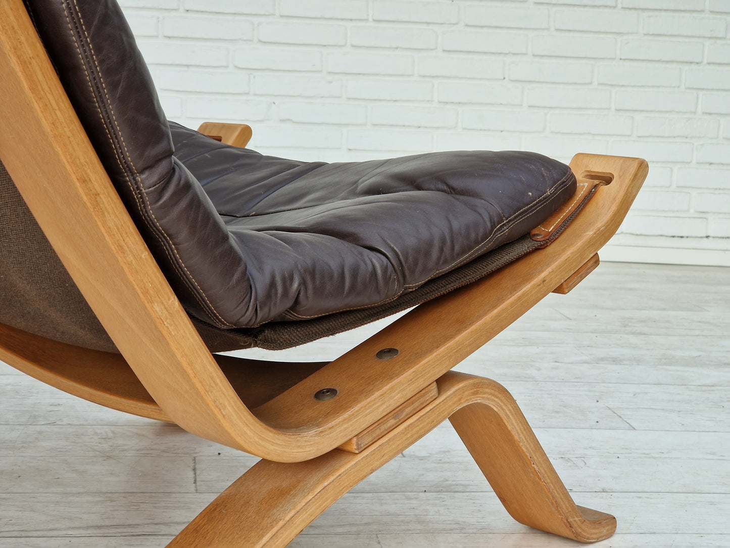 1970s, Danish design by Brammin Møbler, "Focus" lounge chair, original very good condition.