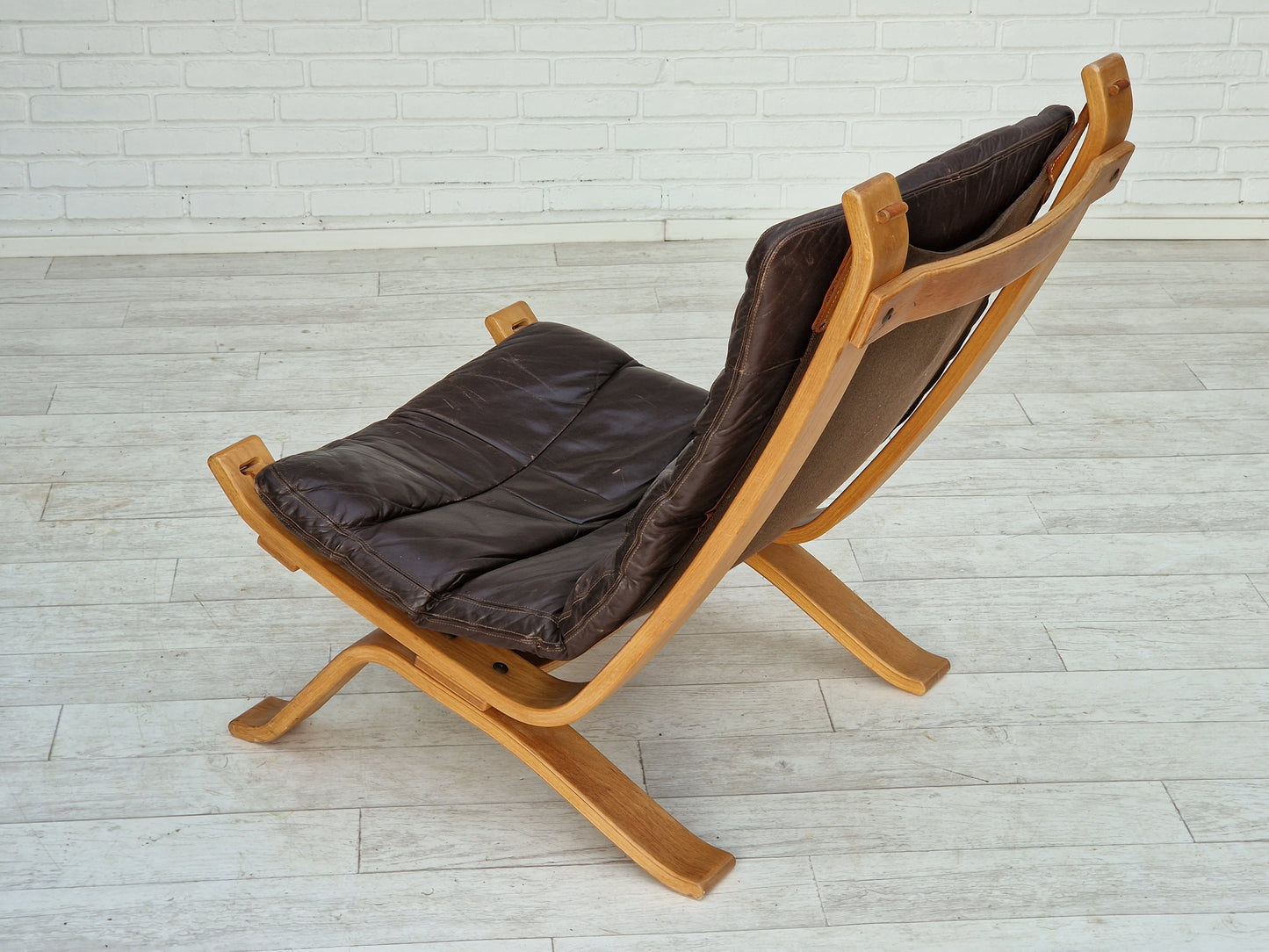 1970s, Danish design by Brammin Møbler, "Focus" lounge chair, original very good condition.