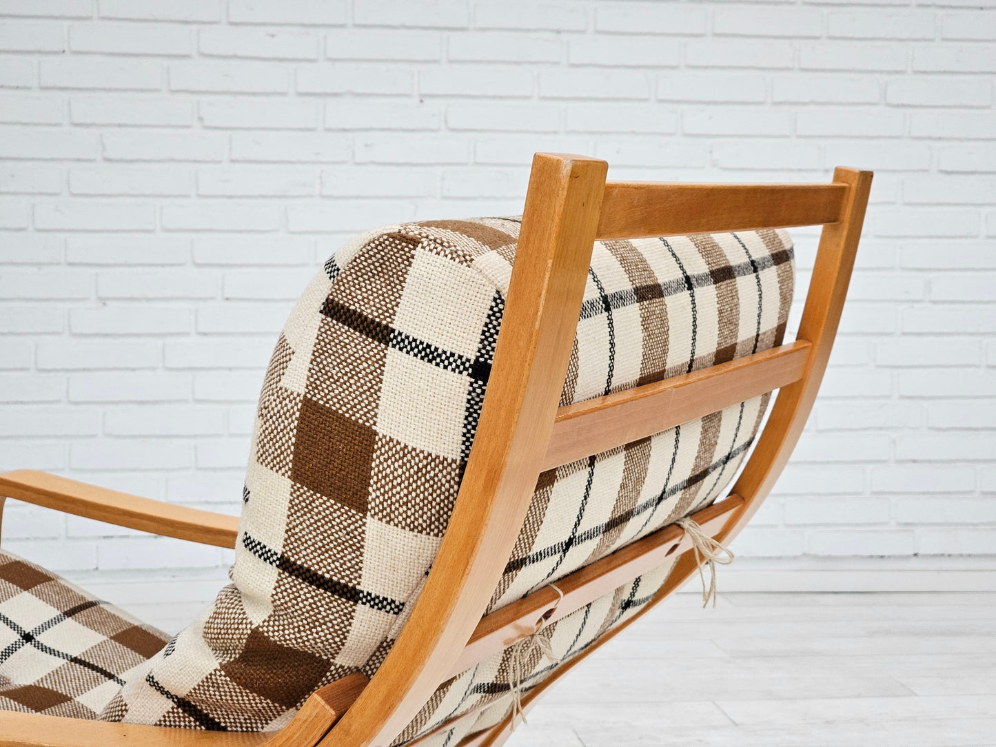 1970s, Danish design, par of two lounge chairs in furniture wool, original very good condition.