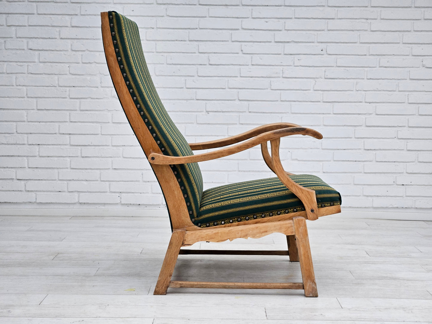 1950-60s, Danish highback rocking chair, original very good condition.