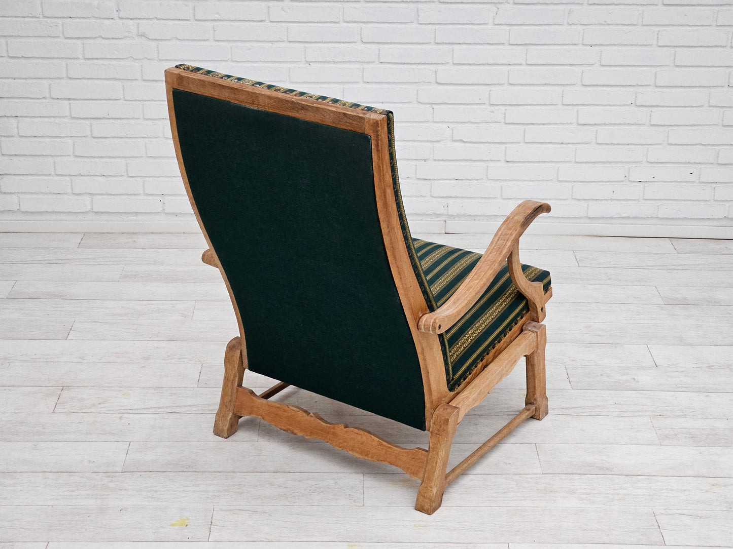 1950-60s, Danish highback rocking chair, original very good condition.