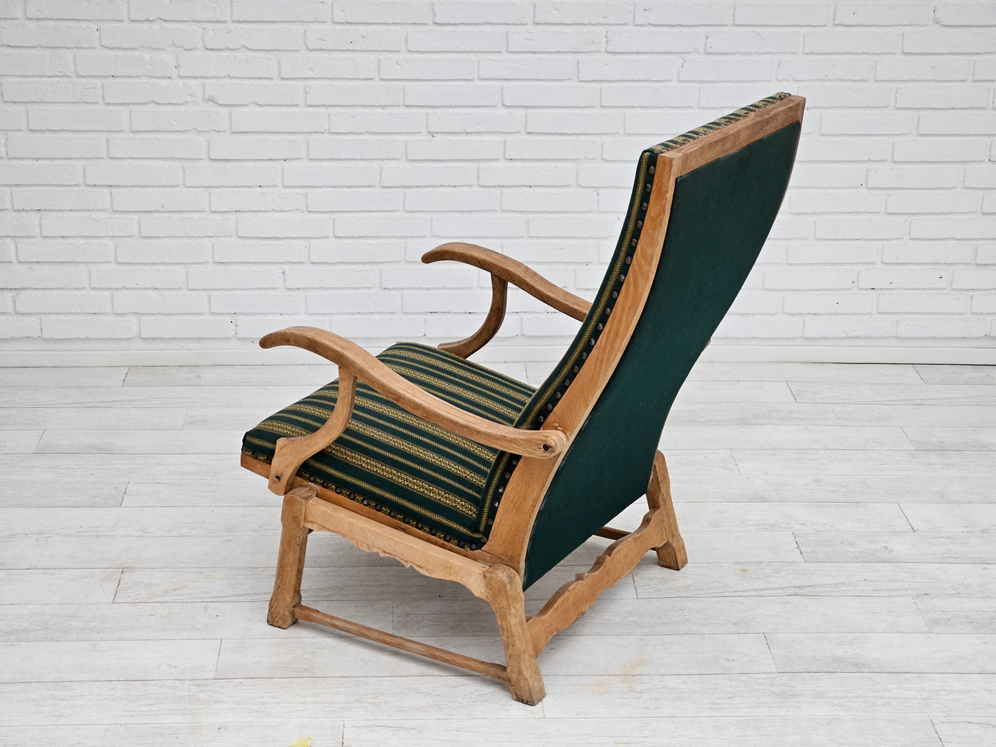 1950-60s, Danish highback rocking chair, original very good condition.