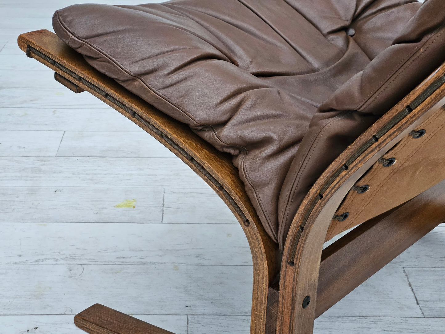 1970’s, Norwegian design, "Siesta" lounge chair by Ingmar Relling, leather, bentwood.