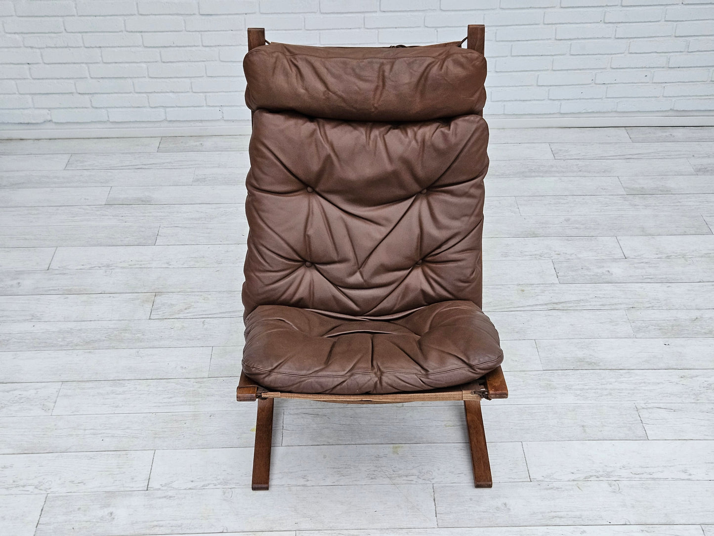 1970’s, Norwegian design, "Siesta" lounge chair by Ingmar Relling, leather, bentwood.