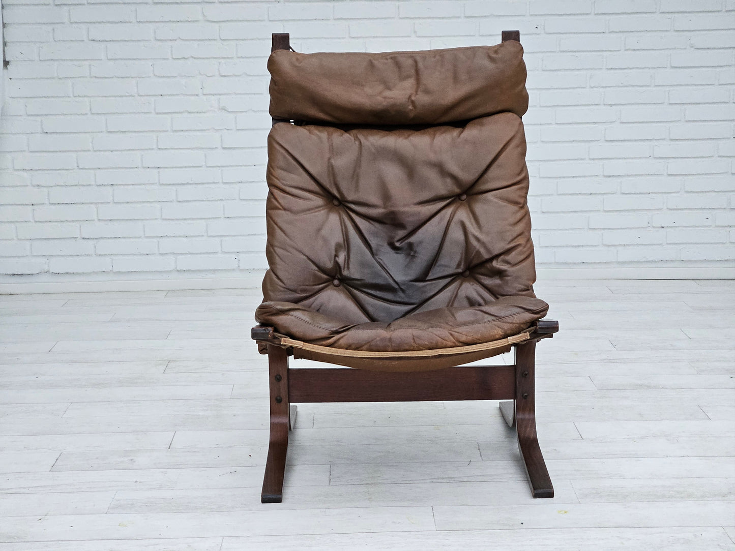 1970’s, Norwegian design, "Siesta" lounge chair by Ingmar Relling, leather, bentwood.