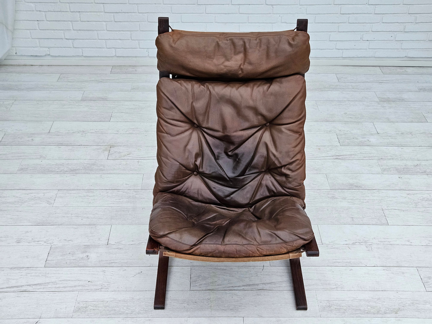 1970’s, Norwegian design, "Siesta" lounge chair by Ingmar Relling, leather, bentwood.