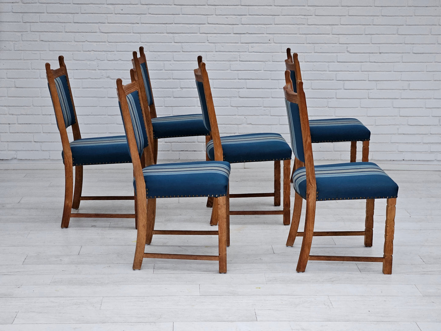 1970s, set of Danish dinning chairs, original good condition.