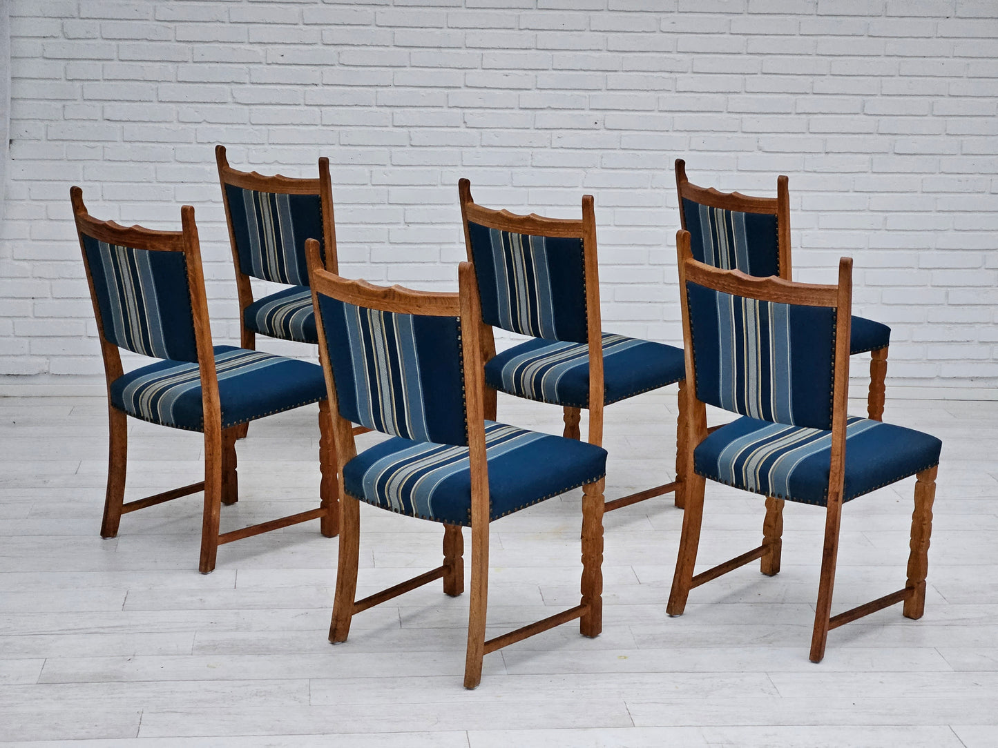 1970s, set of Danish dinning chairs, original good condition.