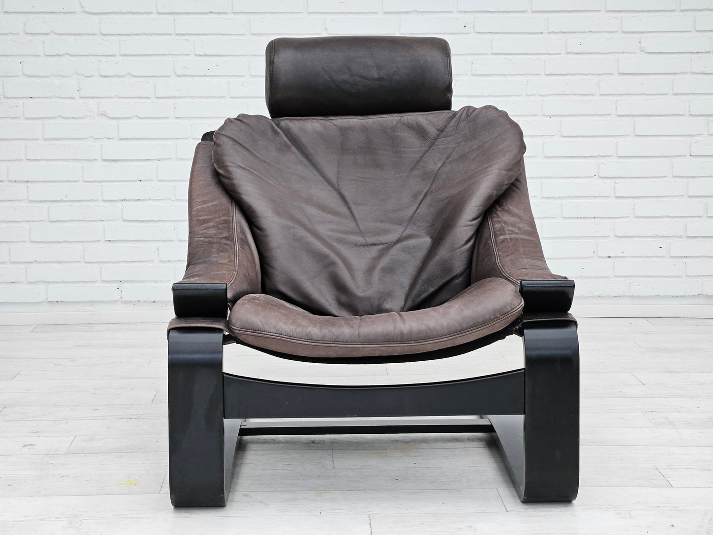 1970s, Swedish design by Ake Fribyter for Nelo, Kroken lounge chair, original condition.