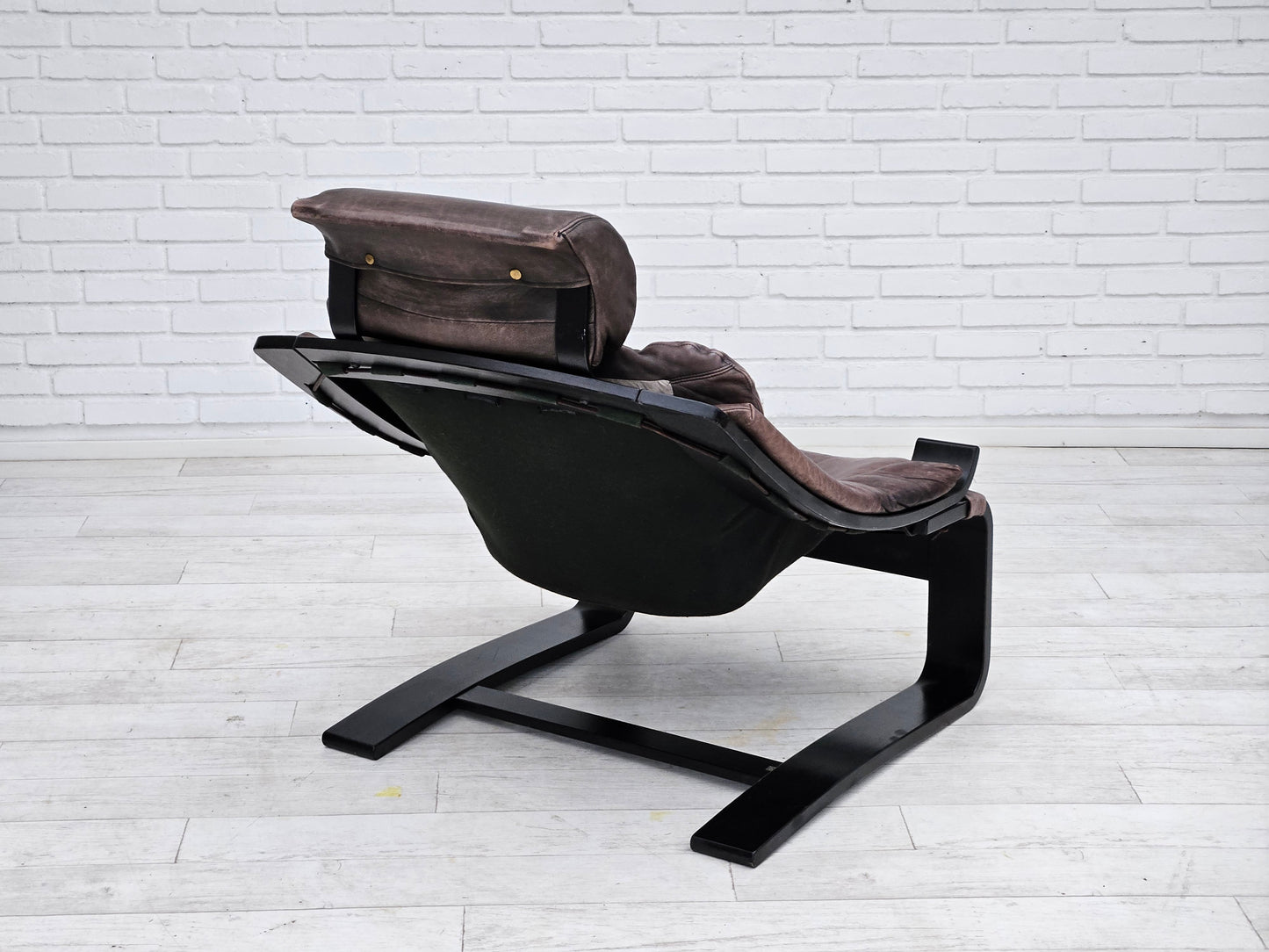 1970s, Swedish design by Ake Fribyter for Nelo, Kroken lounge chair, original condition.