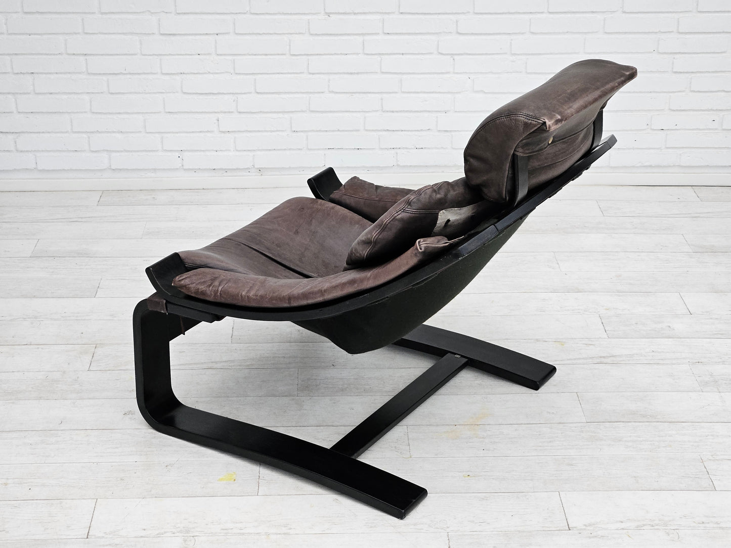 1970s, Swedish design by Ake Fribyter for Nelo, Kroken lounge chair, original condition.