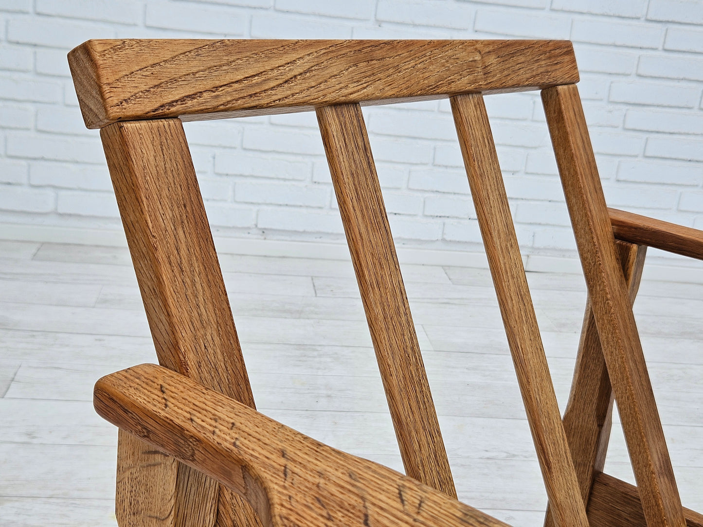 1970s, pair of Danish lounge chairs, original very good condition, wool, oak.