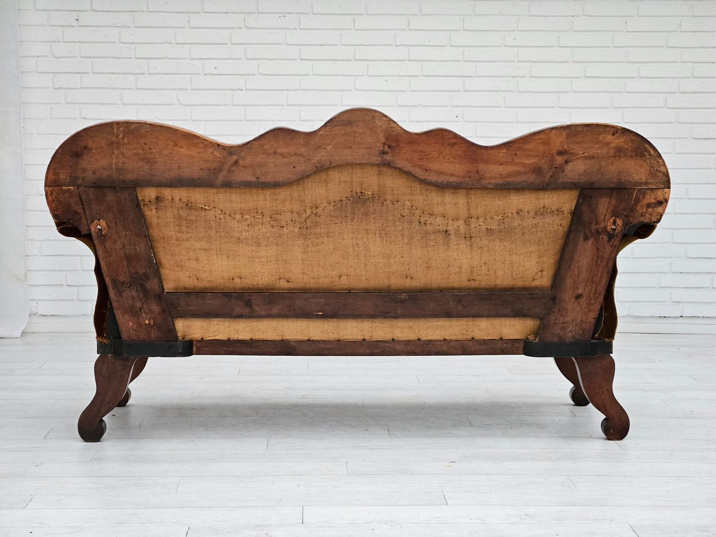 1930s, Danish 2 seater sofa, ash wood, original condition.