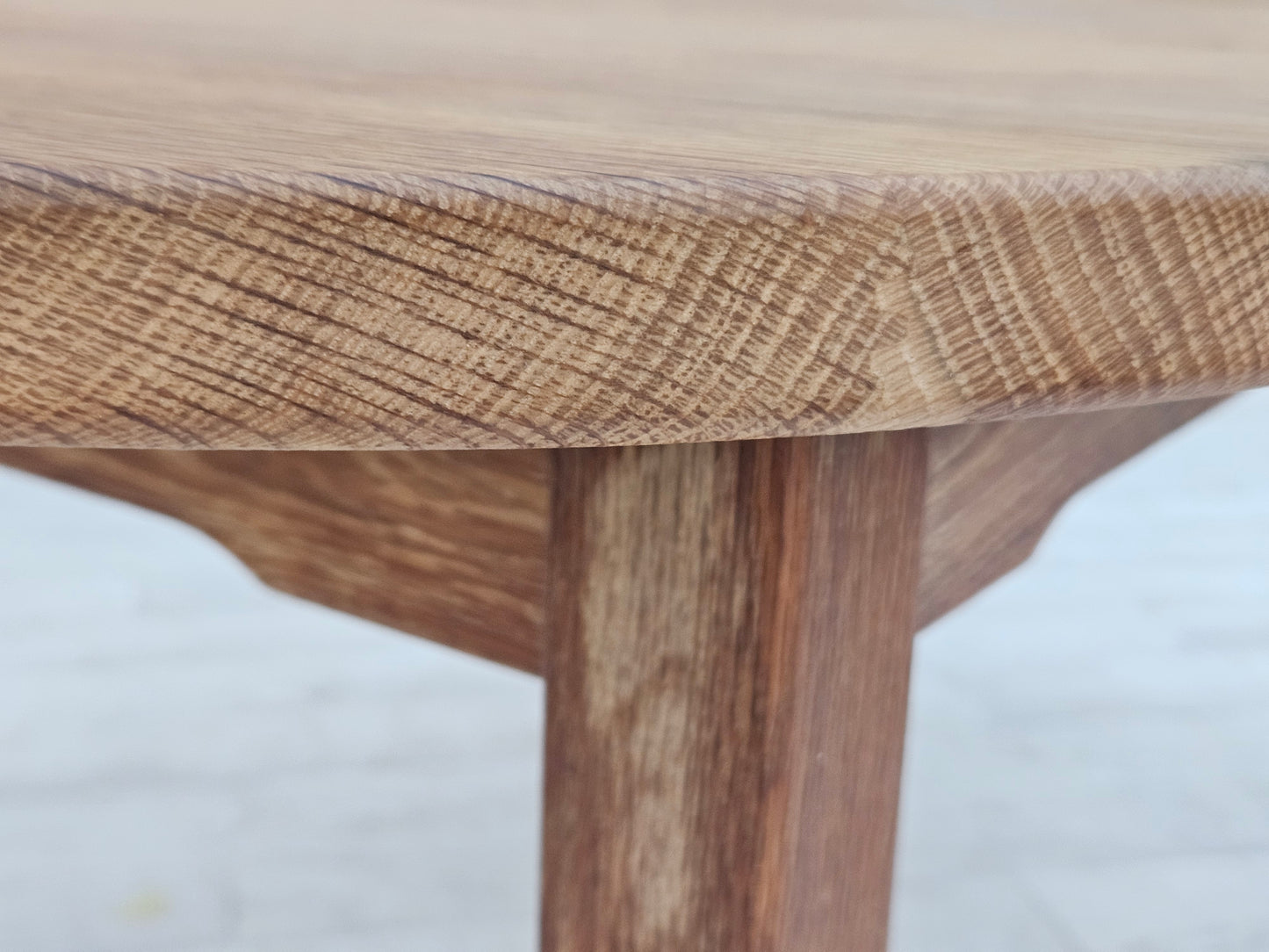 1970s, Danish dining table, solid oak wood, original condition.