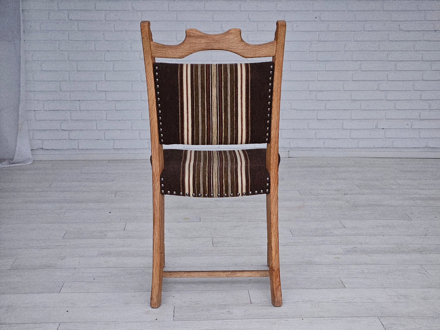 1970s, set 6 pcs of Danish dinning chairs, original very good condition, oak wood.