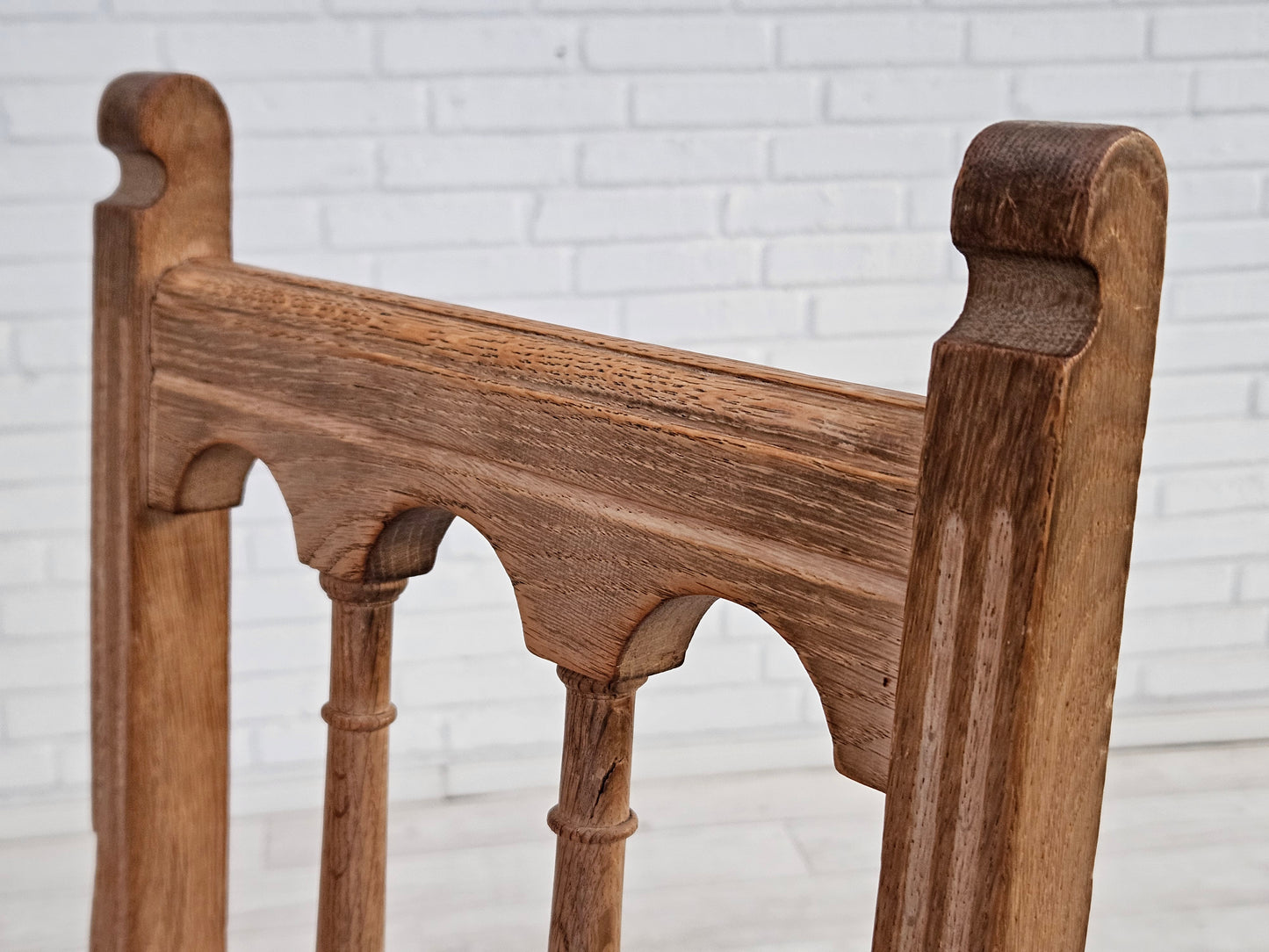 1950s, set 2 pcs of Danish dinning chairs, original good condition, oak wood.